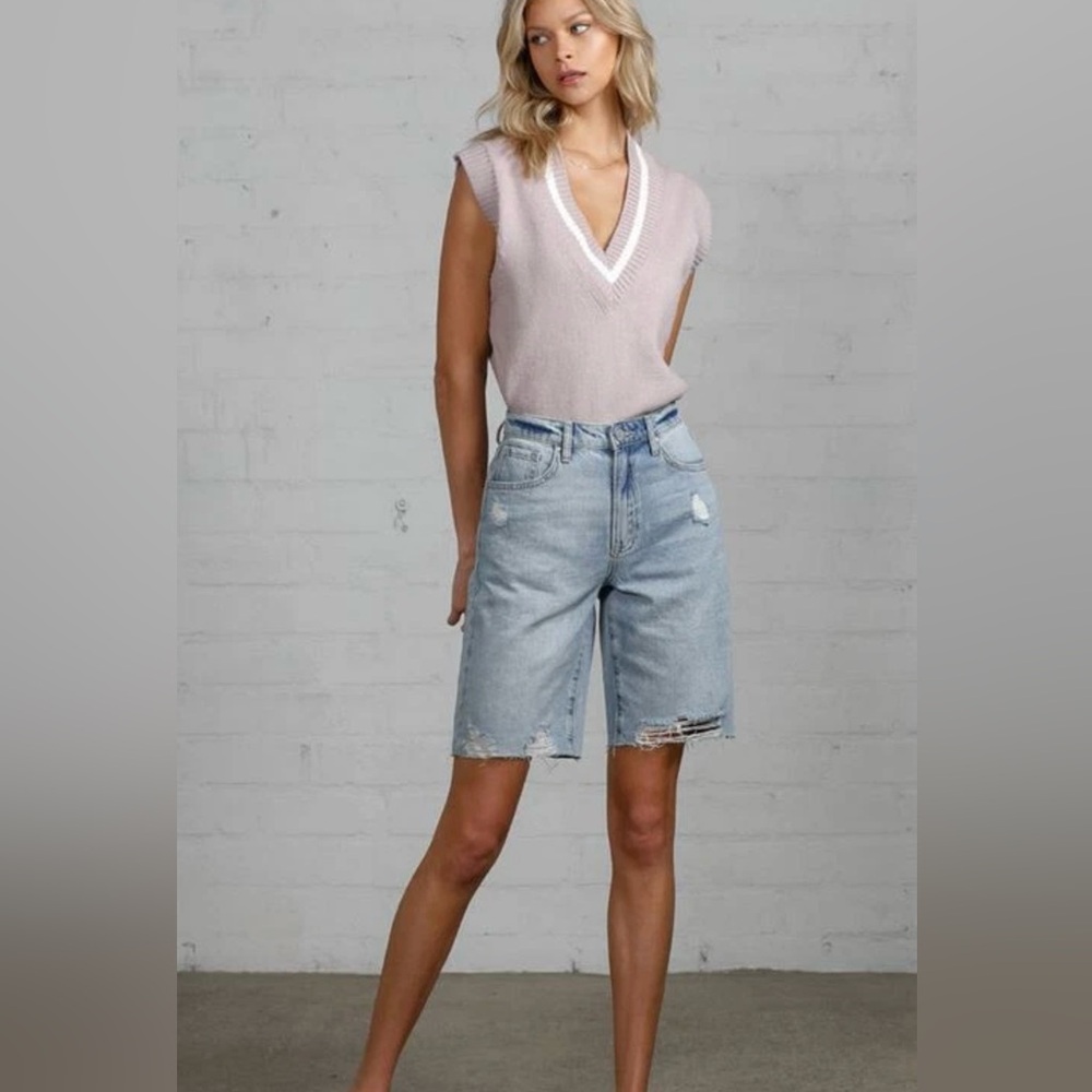 Express ‘90s Bermuda super high rise